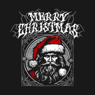 Black Metal Santa - Christmas T-Shirt