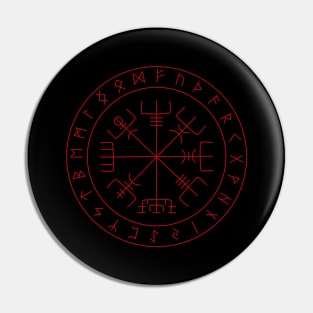 Nordic Mythology Compass Rune Wikinger Pin