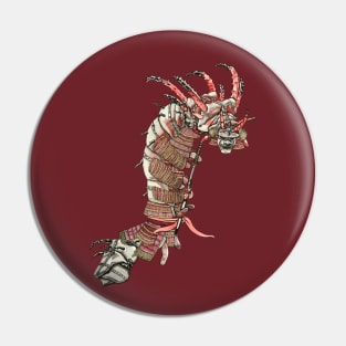 Samurai Caterpillar Pin