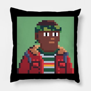 Lucas Stranger Things Pixel 8bit Pillow