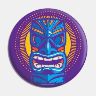 Blue Tiki Sunshine Pin