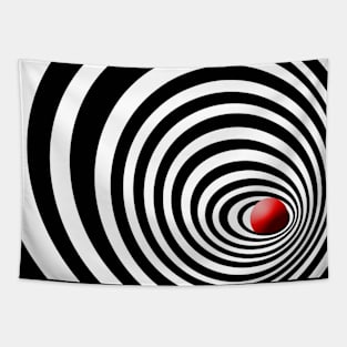 Time Tunnel Op Art Tapestry