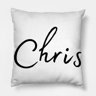 Chris Name Calligraphy Pillow