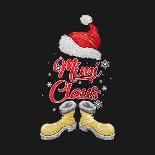 Santa Mimi Claus Merry Christmas Matching Family Group T-Shirt