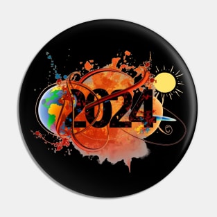 Hello 2024 Happy New Year Pin