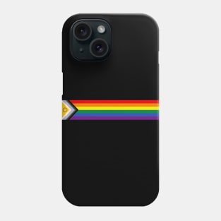 Intersex Inclusive Progress Pride Flag: Retro Horizontal Stripes Phone Case