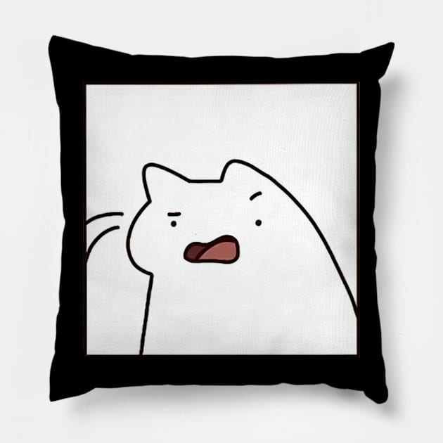 Whisker Wonders: Playful Kitten Drawings - Wear Your Love for Cats! Pillow by Aura.