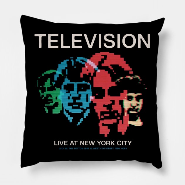 Television Band Pillow by ecohn artof