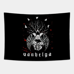 VANHELGA Black Angel Tapestry