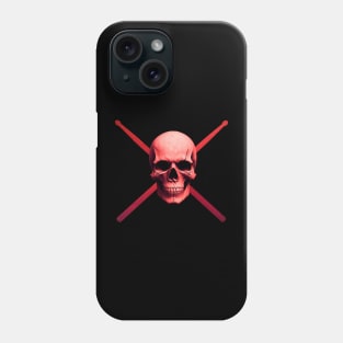 Baterista Craneo Rojo Phone Case