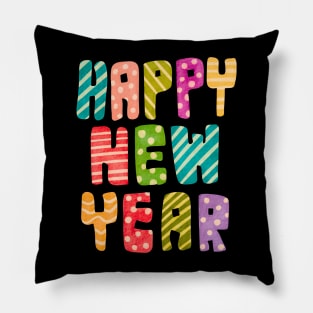 Happy New Year Spectrum Pillow