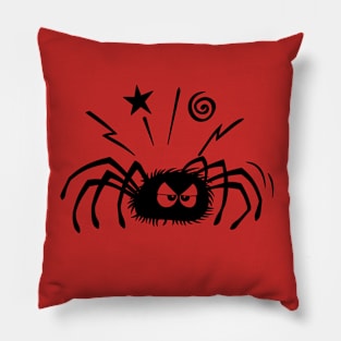 GRUMPY SPIDER IN ANGER Pillow