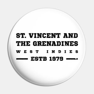 St Vincent and The Grenadines Estb 1979 West Indies Pin