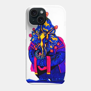 Multicolored elephant illustration Phone Case