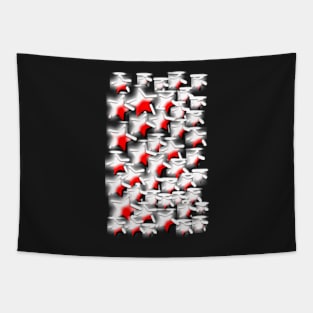 Red Stars Pattern Tapestry