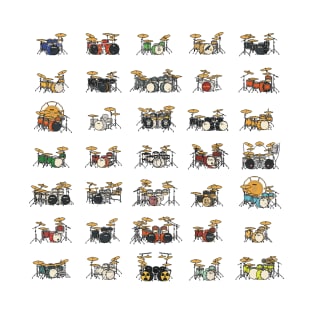 35 Pixel Drum Sets T-Shirt