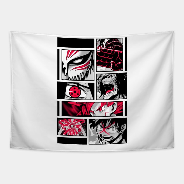 Red Full Power Tapestry by JayHai