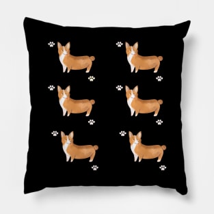 Pembroke Welsh Corgi Dog Cute Pattern Pillow