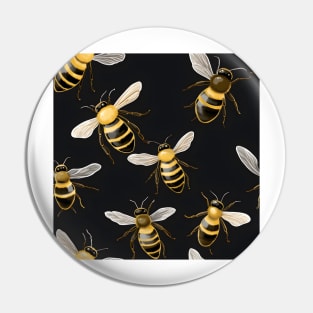 Honeycomb and Bee Pattern 1 Pin