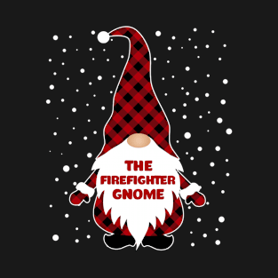 The Firefighter Gnome Matching Family Christmas Pajama T-Shirt