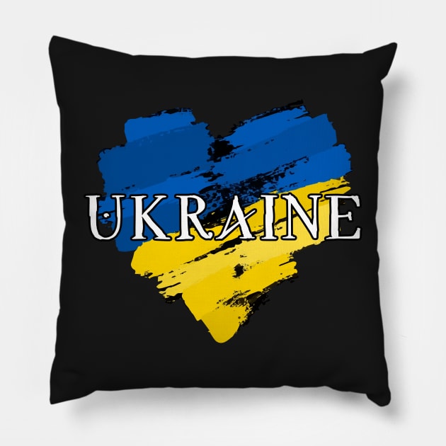 Ukraine Pillow by lounesartdessin