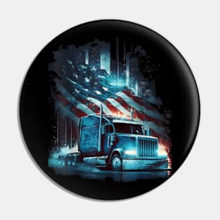 America Truck Yeah USA Pin