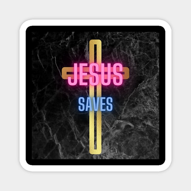 Jesus Saves Magnet by Faith + One