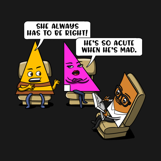 Funny Math Geometry Joke Mathematics Acute Joke - Funny Math - Tank Top