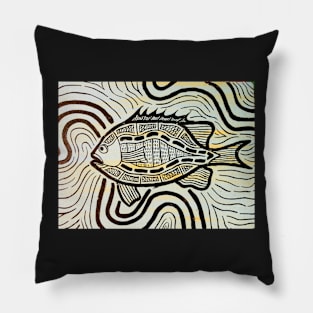 Black bream Pillow