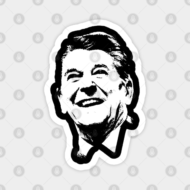 Ronald Reagan Portrait Magnet by phatvo