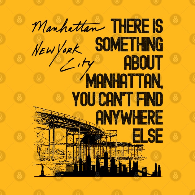 Vintage Manhattan New York by Souls.Print