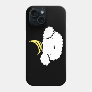 Banana Fluffy Dog Face Phone Case