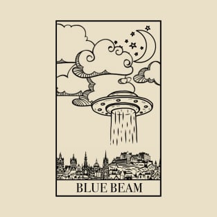 Blue Beam - Transparent T-Shirt