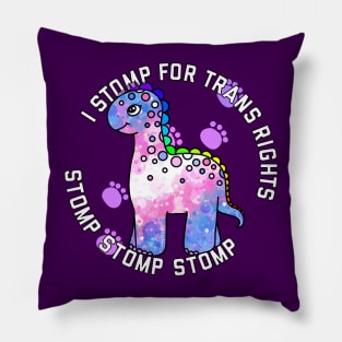 I Stomp For Trans Rights Pillow