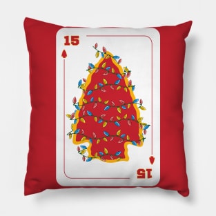 Chiefs Christmas, Playing Card Number 15 Pillow