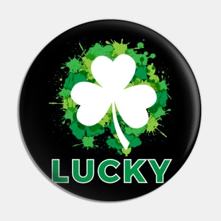 Lucky Shamrock Clover Pin