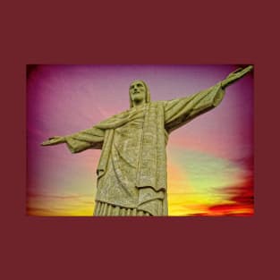 Cristo Redentor at sunset Rio de Janeiro T-Shirt