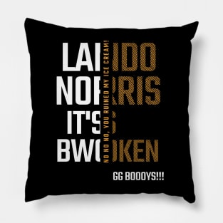 Lando Norris - GG BOYS!!! Formula 1 Pillow