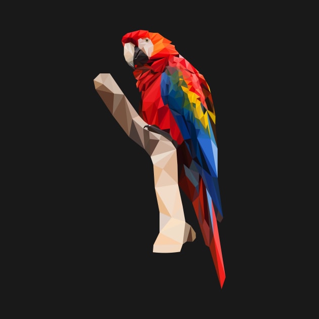 Parrot Lowpoly design by Hoperative