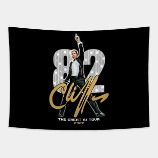 Cliff Richard the great 81 tour 2021 cliff signature Tapestry
