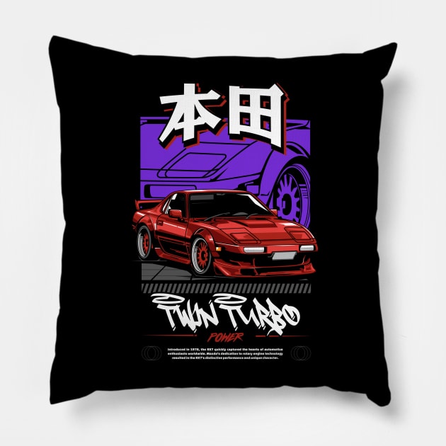 RX-7 Passion Pillow by Harrisaputra