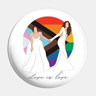 Love is Love Brides Pin