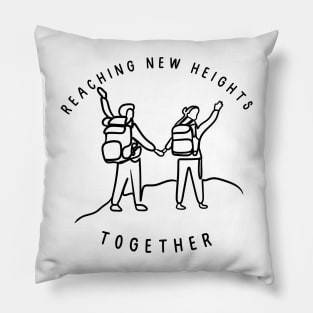 Reaching New Heights Together, Hiking Pillow