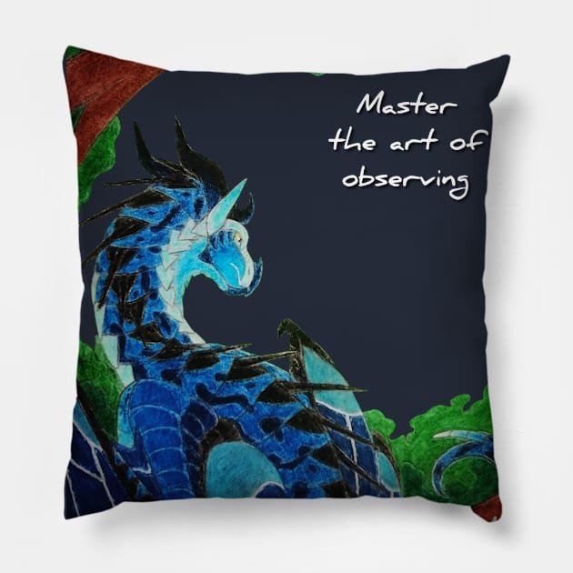 Cyanite Quote Pillow by Lycoris ArtSpark