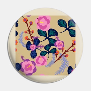 Floral background illustration Pin