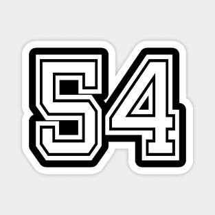 Number 54 for a sports team, group, or community T-Shirt Magnet