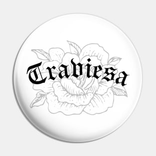 Traviesa - flower design Pin