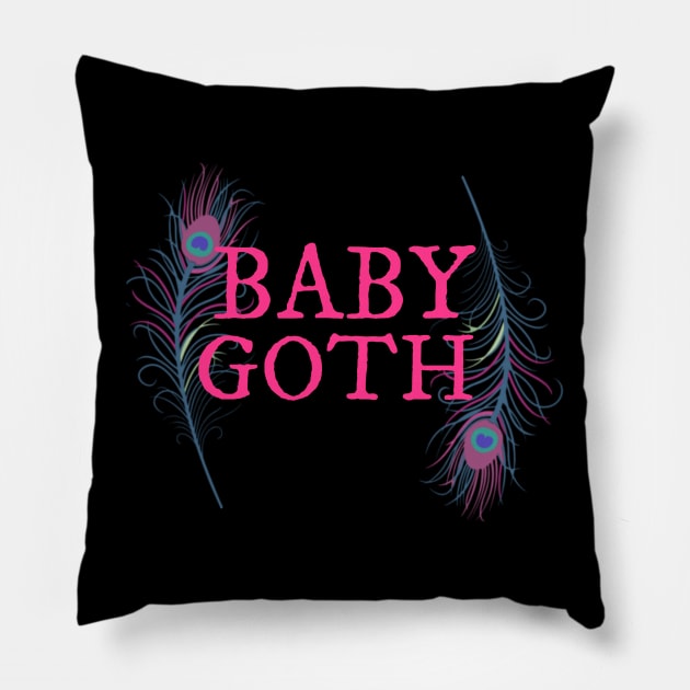 Baby Goth Pillow by RabbitWithFangs