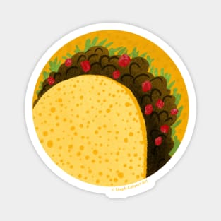 Taco Illustration Magnet