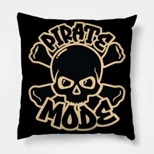 Fun Pirate Mode Graphic Pillow